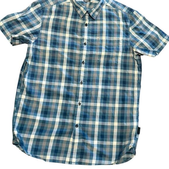 The North Face Other - The North Face Men’s Size Medium Blue & Gray Checked Short Sleeve Shirt